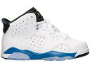 楽天スニケスナイキ ジョーダン 青色 ブルー 白色 ホワイト 黒色 ブラック 【 JORDAN 6 RETRO SPORT BLUE （PS） / WHITE SPORT BLUE BLACK 】 キッズ ベビー マタニティ スニーカー