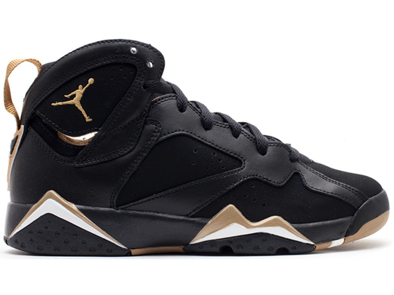 ナイキ ジョーダン 黒色 ブラック ゴールド 【 JORDAN 7 RETRO GOLDEN MOMENTS PACK (7) (GS) / BLACK METALLIC GOLD SAIL 】 キッズ ベビー マタニティ スニーカー