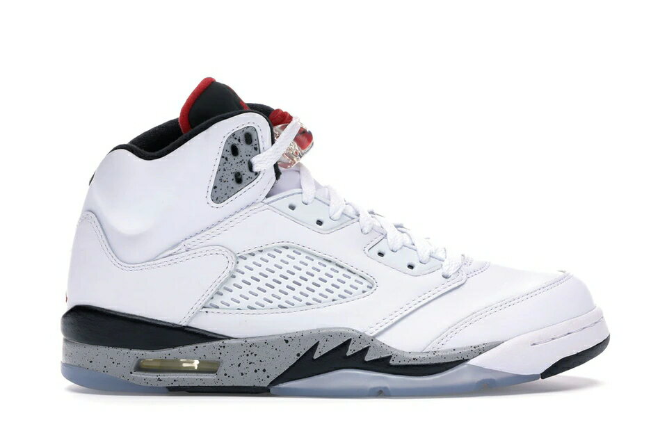 ナイキ ジョーダン JORDAN 白色 ホワイト スニーカー 【 5 RETRO WHITE CEMENT UNIVERSITY REDBLACKMATTE SILVER 】