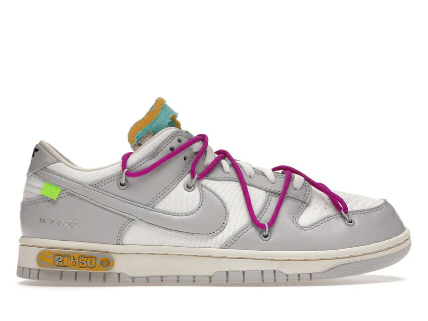 ナイキ NIKE ダンク オフホワイト ダンクロー スニーカー 【 OFFWHITE LOT 21 SAIL NEUTRAL GREYHYPER VIOLET 】