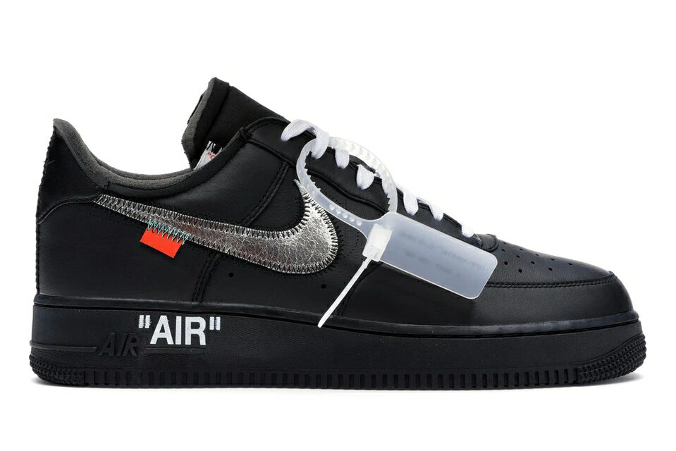 ナイキ オフホワイト 黒色 ブラック 銀色 シルバー エアフォース '07 スニーカー メンズ 【 NIKE AIR FORCE 1 LOW OFF-WHITE MOMA (WITHOUT SOCKS) / BLACK METALLIC SILVER BLACK 】