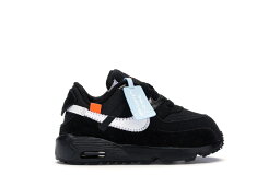 ナイキ マックス オフホワイト 黒色 ブラック 白色 ホワイト エアマックス 【 NIKE AIR MAX 90 OFF-WHITE BLACK (TD) / BLACK WHITE CONE BLACK 】