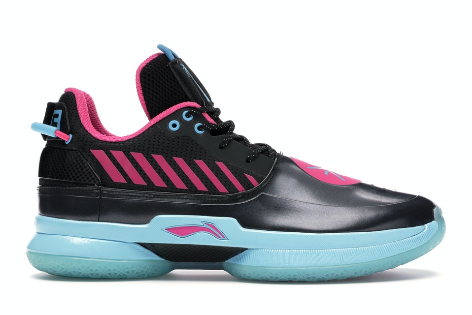 リーニン ウェイド 黒色 ブラック ピンク 青色 ブルー スニーカー メンズ 【 LI-NING WAY OF WADE 7 BLACK VICE / BLACK PINK BLUE 】