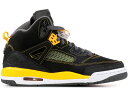 ナイキ ジョーダン 黒色 ブラック ゴールド 灰色 グレー 【 JORDAN SPIZIKE BLACK UNIVERSITY GOLD (GS) / BLACK UNIVERSITY GOLD DARK GREY 】 キッズ ベビー マタニティ スニーカー