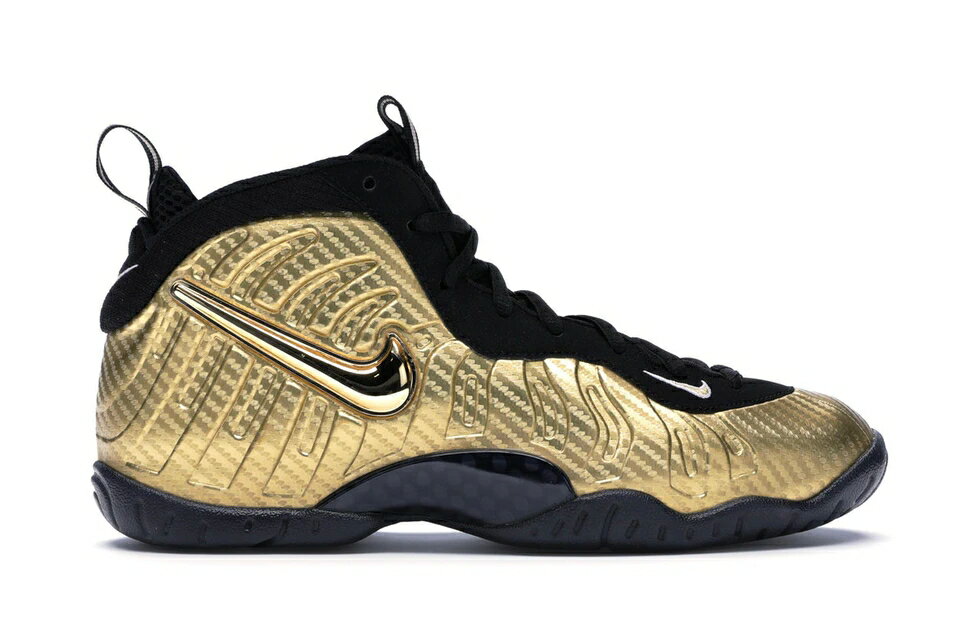 ナイキ NIKE フォームポジット プロ ゴールド ジュニア キッズ 【 FOAMPOSITE AIR PRO METALLIC GOLD GS BLACKBLACKWHITE 】