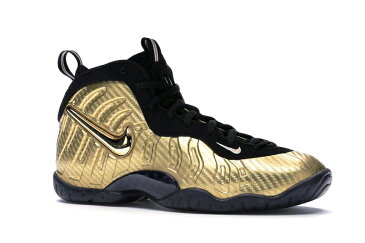 ナイキ NIKE フォームポジット プロ ゴールド ジュニア キッズ 【 FOAMPOSITE AIR PRO METALLIC GOLD GS BLACKBLACKWHITE 】