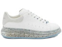 アレキサンダーマックイーン 白色 ホワイト 青色 ブルー スニーカー メンズ 【 ALEXANDER MCQUEEN ALEXANDER MCQUEEN OVERSIZED WHITE SPLATTER BLUE / WHITE BLUE 】