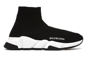 バレンシアガ BALENCIAGA スピード 靴 スニーカー 黒色 ブラック 白色 ホワイト レディース 【 SPEED SNEAKER BLACK WHITE SOLE WOMENS 】