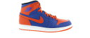 ナイキ ジョーダン ニックス ゲーム チーム 橙 オレンジ ゲームロイヤル 青 ブルー スニーカー メンズ 【 JORDAN 1 RETRO KNICKS / GAME ROYAL TEAM ORANGE 】