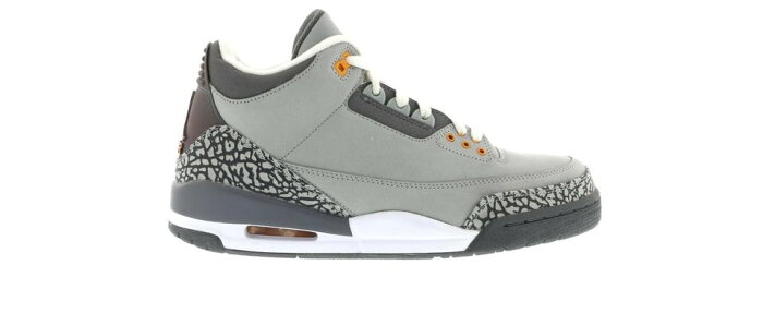 ナイキ ジョーダン JORDAN クール 灰色 グレー スニーカー 【 3 RETRO COOL GREY 2007 SILVER SPORT REDLIGHT GRAPHITEORANGE PEEL 】