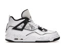 ナイキ ジョーダン 白色 ホワイト 黒色 ブラック 【 JORDAN 4 RETRO SE DIY (GS) / WHITE BLACK VOLT 】 キッズ ベビー マタニティ スニーカー