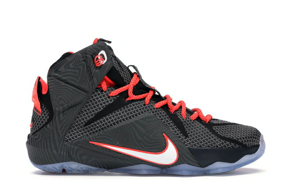 ナイキ NIKE レブロン コート スニーカー 【 LEBRON 12 COURT VISION BLACK WHITEBRIGHT CRIMSON 】