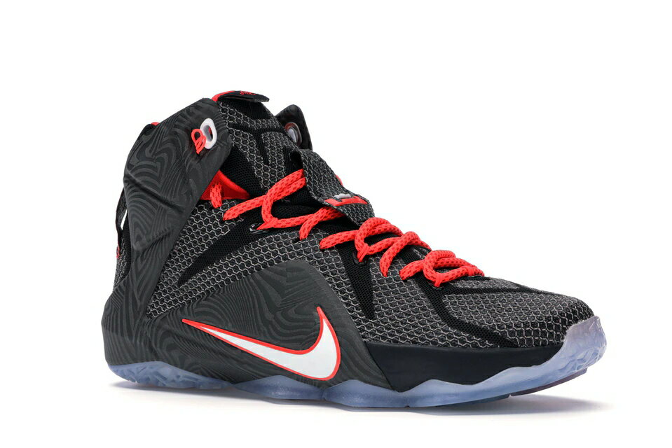 ナイキ NIKE レブロン コート スニーカー 【 LEBRON 12 COURT VISION BLACK WHITEBRIGHT CRIMSON 】