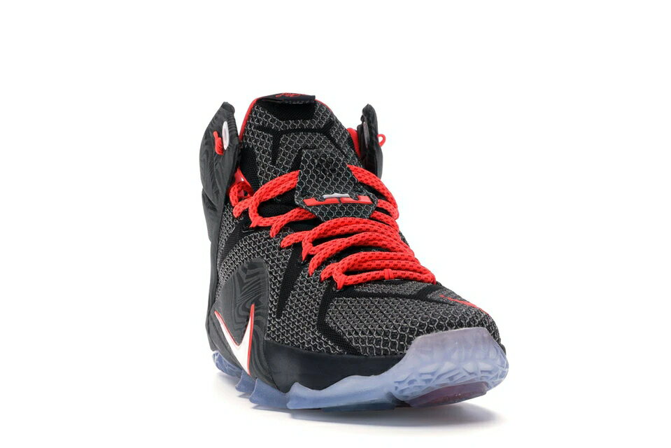 ナイキ NIKE レブロン コート スニーカー 【 LEBRON 12 COURT VISION BLACK WHITEBRIGHT CRIMSON 】