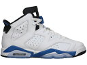 楽天スニケスナイキ ジョーダン 青色 ブルー 白色 ホワイト 黒色 ブラック 【 JORDAN 6 RETRO SPORT BLUE （2014） （GS） / WHITE SPORT BLUE BLACK 】 キッズ ベビー マタニティ スニーカー