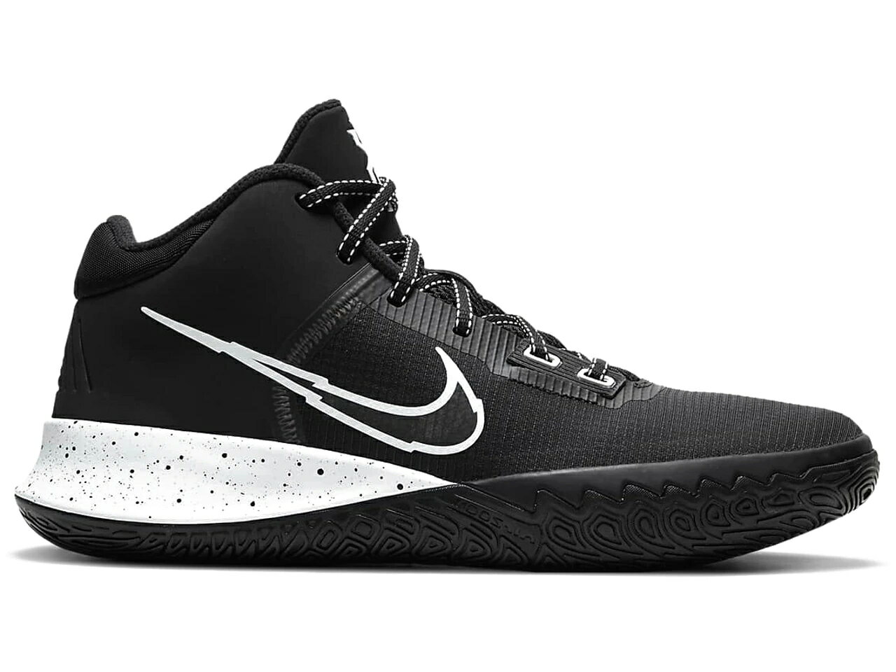 ナイキ NIKE カイリー フライトラップ 黒色 ブラック スニーカー 【 KYRIE FLYTRAP 4 BLACK WHITE METALLIC SILVERWHITE 】