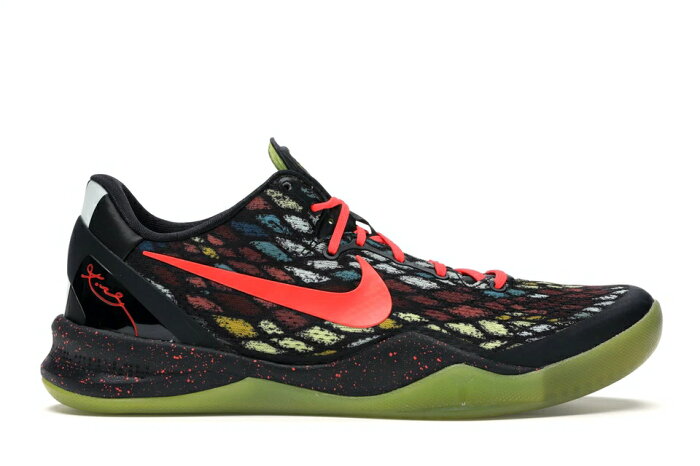 ナイキ NIKE コービー クリスマス スニーカー 【 KOBE 8 CHRISTMAS 2012 BLACK BRIGHT CRIMSONFIBERGLASSVIVID SULPHUR 】