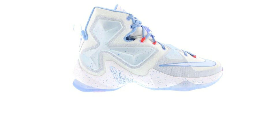 ナイキ レブロン サーティーン クリスマス 白色 ホワイト 青色 ブルー スニーカー メンズ 【 NIKE LEBRON 13 CHRISTMAS / WHITE BLUE TINT BLUE LAGOON 】