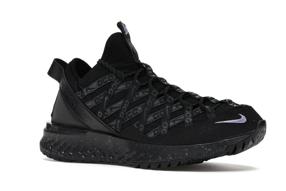 ナイキ NIKE リアクト 黒色 ブラック スニーカー 【 ACG REACT TERRA GOBE BLACK SPACE PURPLE ANTHRACITESPACE 】