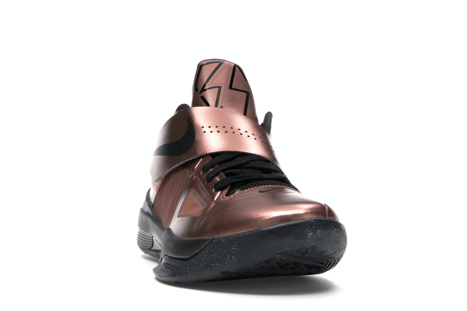 ナイキ NIKE 銅色 コッパー スニーカー 【 KD 4 COPPER CHRISTMAS METALLIC BRONZE BLACKCHALLENGE RED 】