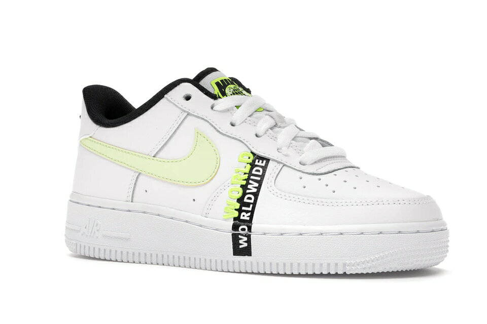 ナイキ NIKE 白色 ホワイト エアフォース ジュニア キッズ 【 1 LOW WORLDWIDE WHITE BARELY VOLT GS VOLTBLACKBARELY 】