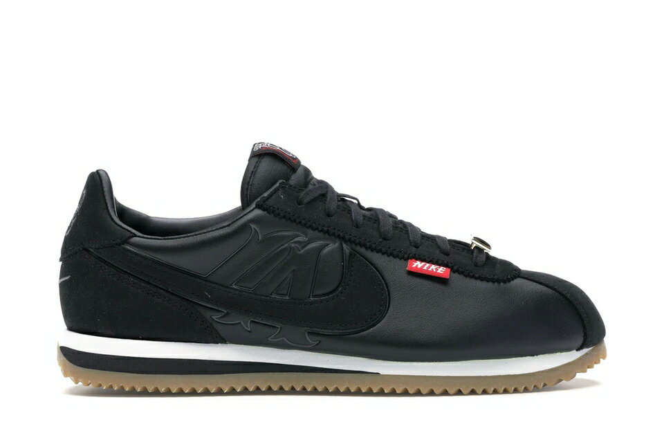 ナイキ コルテッツ ミスター 黒色 ブラック 白色 ホワイト 灰色 グレー スニーカー メンズ 【 NIKE CORTEZ MISTER CARTOON BLACK / BLACK WHITE DARK GREY 】