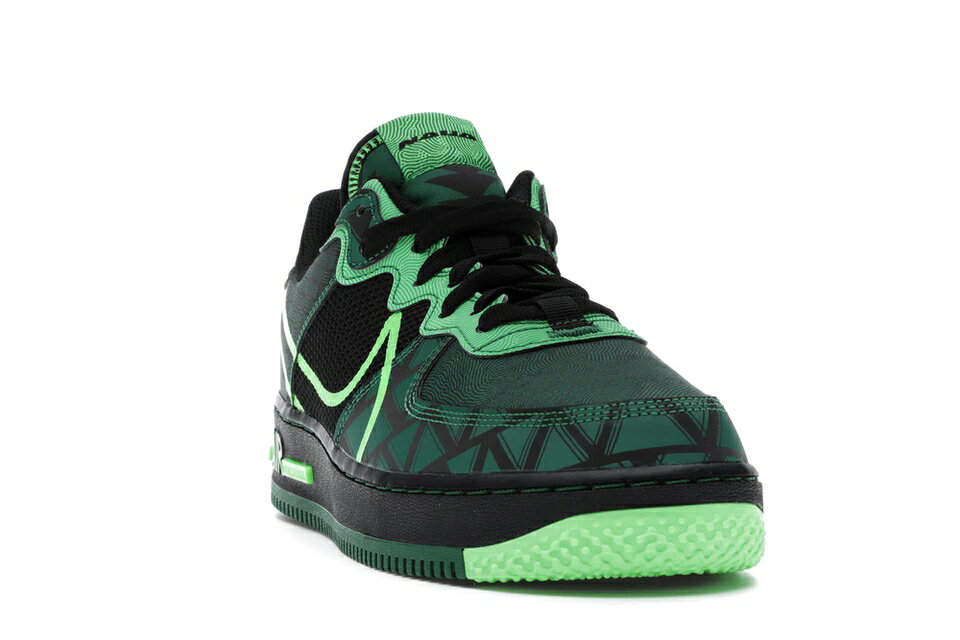 ナイキ NIKE リアクト エアフォース スニーカー 【 1 REACT NAIJA BLACK PINE GREENGREEN STRIKE 】