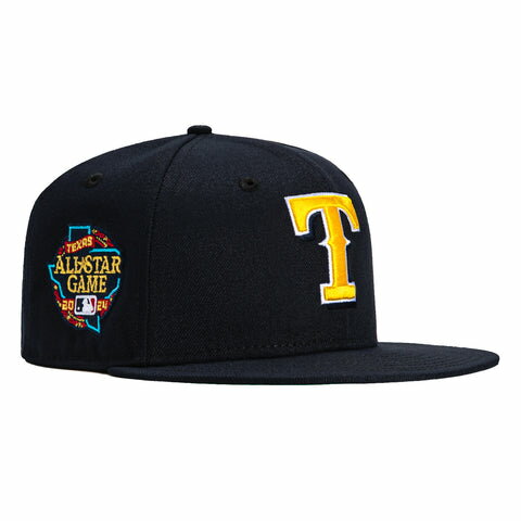 楽天スニケスニューエラ New Era 【 Deep Ocean Gold Texas Rangers 2024 All Star Game Patch Hat Men 】 ディープ ゴールド テキサス レンジャース Game ゲーム バッグ 小物 ブランド雑貨 帽子 メンズ帽子 キャップ メンズ