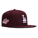 ニューエラ New Era 【 Merlot Los Angeles Dodgers 1988 World Series Patch Hat Men 】 ドジャ...