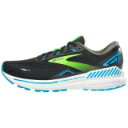 ブルックス Brooks 【 Adrenaline Gts 23 Men Black/Ocean/Green 】 GTS スポーツ アウトドア ランニング マラソン シューズ メンズシューズ メンズ 黒色 ブラック green 緑・グリーン(4)