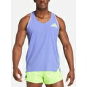 アディダス Adidas 【 Men's Adizero Pro Singlet Men Semi Cobalt Blue 】 メンズ アディゼロ プロ Singlet シングレット スポーツ アウトドア ランニング マラソン ウェア メンズウェア メンズ 青色 ブルー(4)