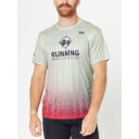 Boa 【 Men's Running Warehouse Short Sleeve Men Gray Slash 】 メンズ Sleeve スリーブ スポーツ アウトドア ランニング マラソン ウェア メンズウェア メンズ gray 灰色・グレー・グレイ(4)