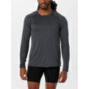 Rabbit 【 Men's Ez Long Sleeve Tee Men Black Charcoal 】 メンズ Sleeve スリーブ Tシャツ スポーツ アウトドア ランニング マラソン ウェア メンズウェア メンズ 黒色 ブラック チャコール(4)