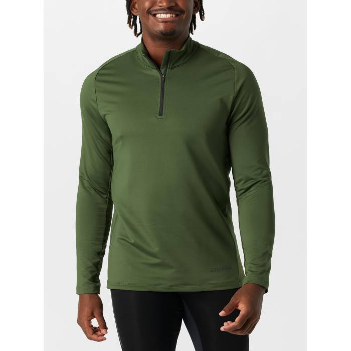 Gorewear 【 Men's Everyday Mid 1/4 Zip Men Utility Green 】 メンズ ミッド スポーツ アウトドア ランニング マラソン ウェア メンズウェア メンズ green 緑・グリーン