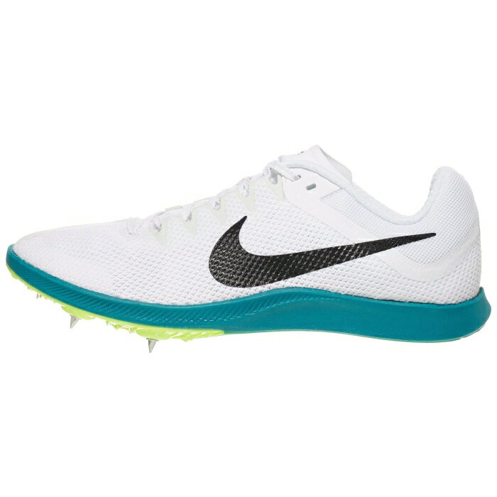 ナイキ Nike 【 Zoom Rival Distance Spikes Unisex White/Blk/Spruce 】 ズーム ライバル スポーツ アウトドア ランニング マラソン シューズ メンズシューズ ユニセックス 白色 ホワイト(4)