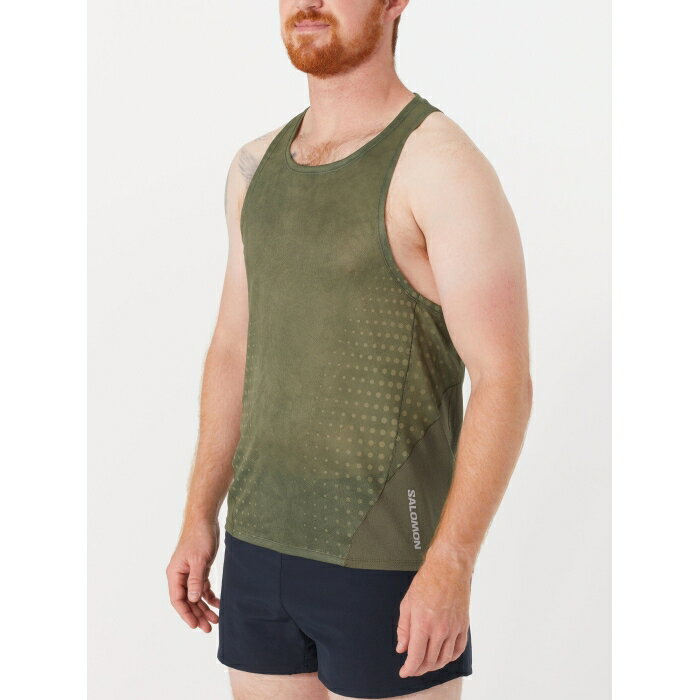 サロモン Salomon 【 Men's Sense Aero Singlet Men Grape Leaf 】 メンズ Singlet シングレット スポーツ アウトドア ランニング マラソン ウェア メンズウェア メンズ