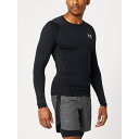 アンダーアーマー Under Armour 【 Men's Heatgear Armour Comp Ls Men Black/White 】 メンズ スポーツ アウトドア ランニング マラソン ウェア メンズウェア メンズ 黒色 ブラック 白色 ホワイト