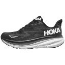 Hoka 【 Clifton 9 Women Black/White 】 スポーツ アウトドア ランニング マラソン シューズ レディースシューズ レディース ...