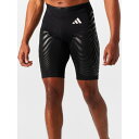 アディダス Adidas 【 Men's Adizero Running Control 1/2 Tight Men Black 】 メンズ アディゼロ スポーツ アウトドア ランニング マラソン ウェア メンズウェア メンズ 黒色 ブラック