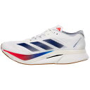 アディダス Adidas 【 Adizero Boston 12 Men White/Dk Blue/Ruby 】 アディゼロ ボストン スポーツ アウトドア ...