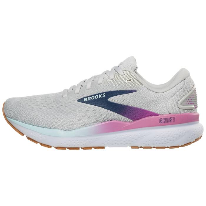 ブルックス Brooks 【 Ghost 16 Women White/Grey/Estate Blue 】 スポーツ アウトドア ランニング マラソン シューズ レディースシューズ レディース 白色 ホワイト 灰色 グレー 青色 ブルー