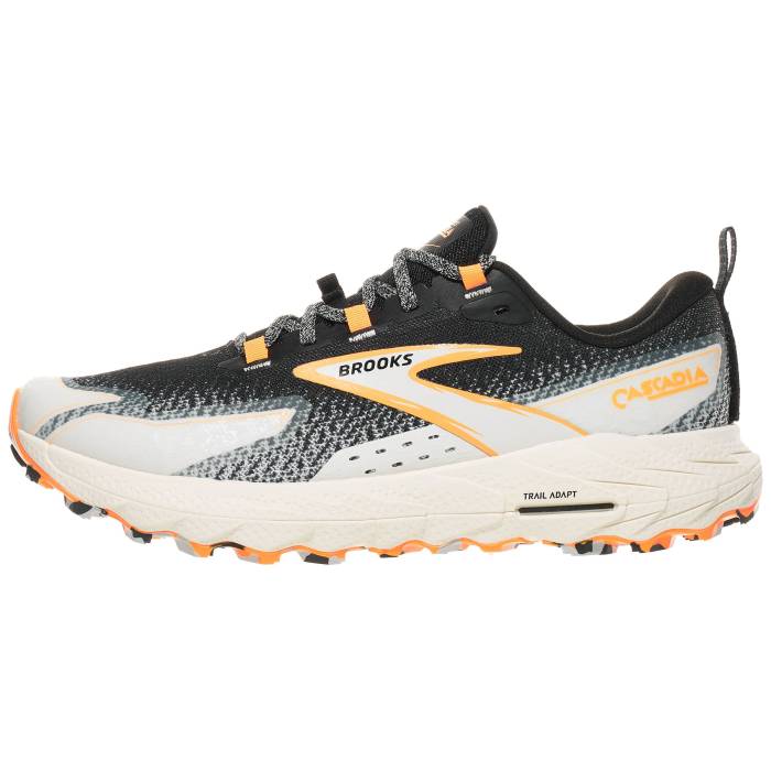 ブルックス Brooks 【 Cascadia 18 Men Black/Blue Wash/Orange 】 スポーツ アウトドア ランニング マラソン シューズ メンズシューズ メンズ 黒色 ブラック 青色 ブルー orange 橙・オレンジ
