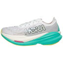 Hoka 【 Mach X 2 Women Frost/Electric Aqua 】 スポーツ アウトドア ランニング マラソン シューズ レディースシューズ...