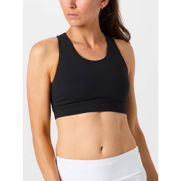 ブルックス Brooks 【 Luxe Pocket Sports Bra Women Black 】 レディース 黒色 ブラック
