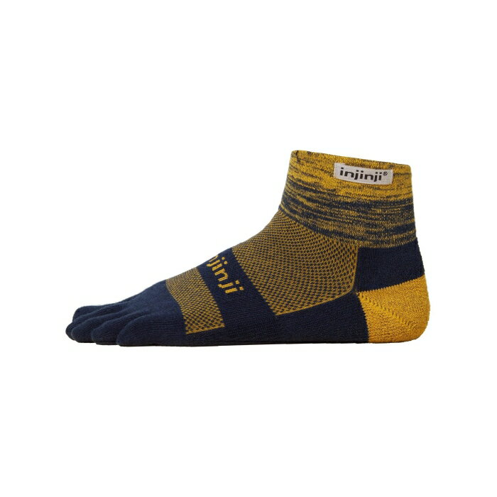 󥸥 Injinji  Trail Midweight Mini-Crew Toesocks Moonlit Unisex Moon...