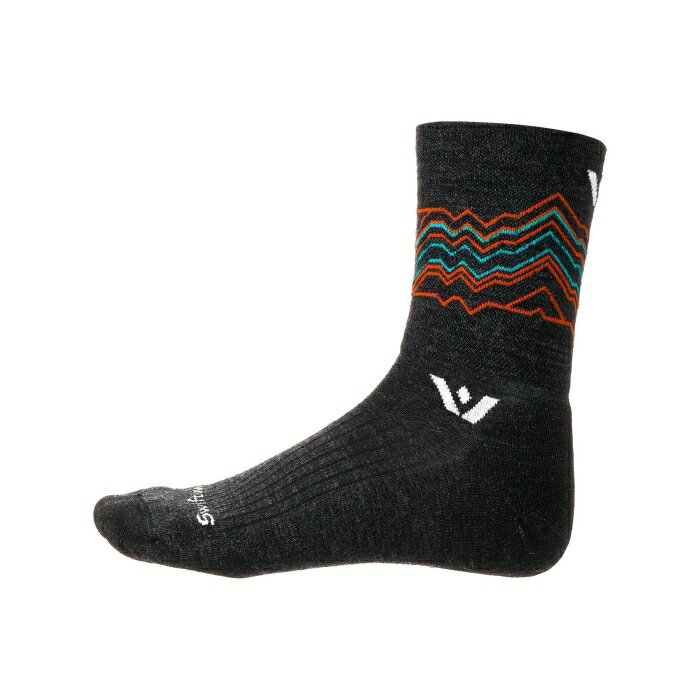 Swiftwick 【 Pursuit Four Quarter Crew Socks Mountains Unisex Mountains Coal Orange 】 クルー ソックス・靴下 スポーツ アウトドア ランニング マラソン その他 ユニセックス orange 橙・オレンジ