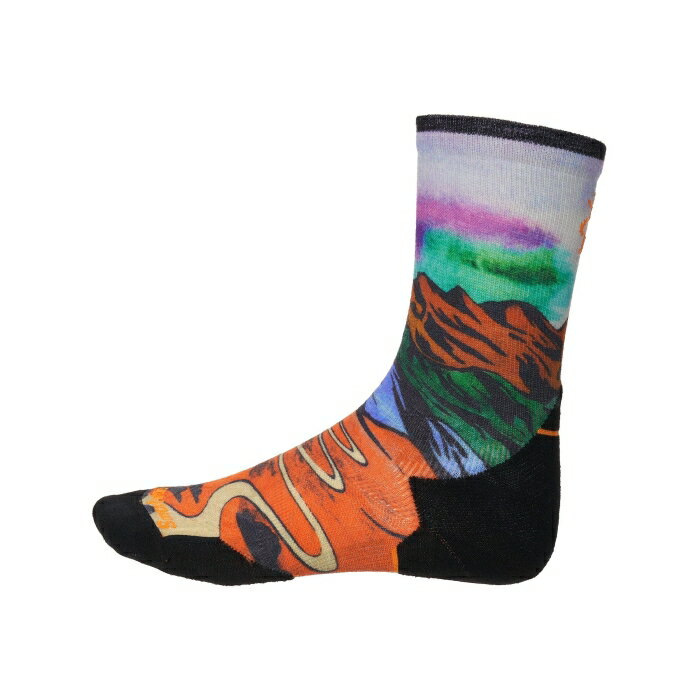 スマートウール Smartwool 【 Trail Run Singletrack Print Crew Socks Unisex Orange Rust 】 ラン クルー ソックス・靴下 スポーツ アウトドア ランニング マラソン その他 ユニセックス orange 橙・オレンジ