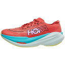 Hoka 【 Mach X 2 Women Grapefruit/Electric Coral 】 スポーツ アウトドア ランニング マラソン シューズ レディ...