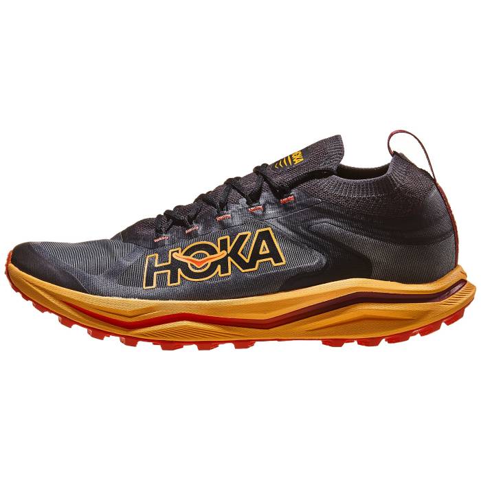 Hoka 【 Zinal 2 Men Black/Sherbet 】 スポーツ アウトドア ランニング マラソン シューズ メンズシュ..
