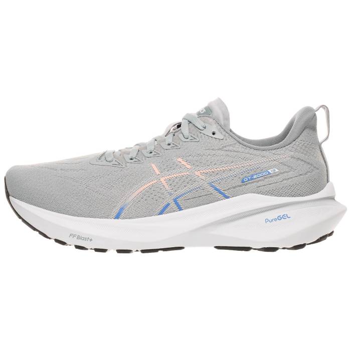 アシックス Asics 【 Gt 2000 13 Women Piedmont Grey/White 】 13 サーティーン スポーツ アウトドア ランニング マラソン シューズ レディースシューズ レディース 灰色 グレー 白色 ホワイト